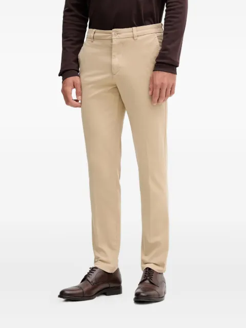 BOSS logo-patch chino trousers