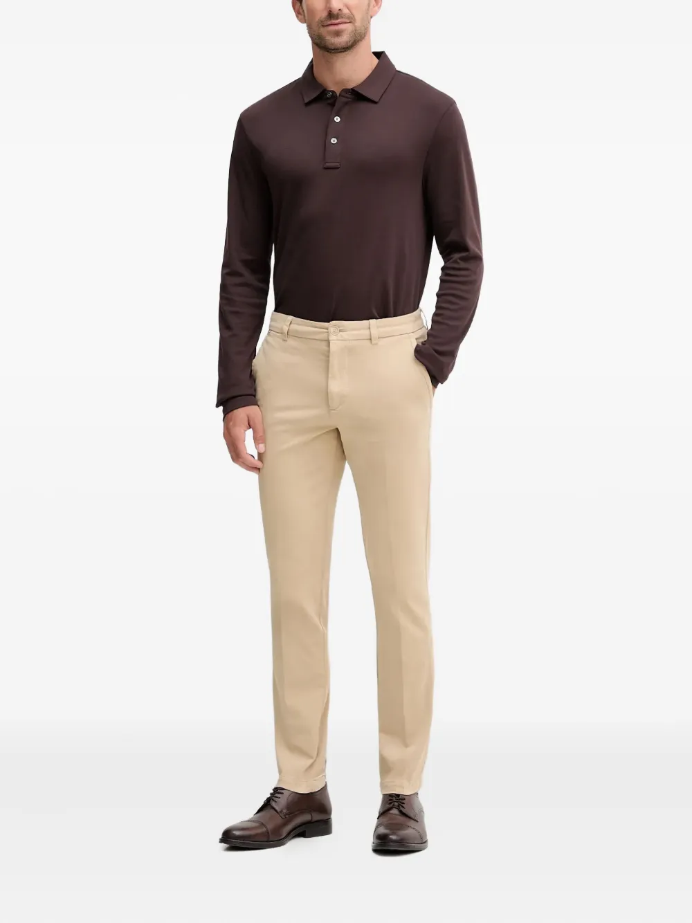 BOSS logo-patch chino trousers | Chinos | Image 2