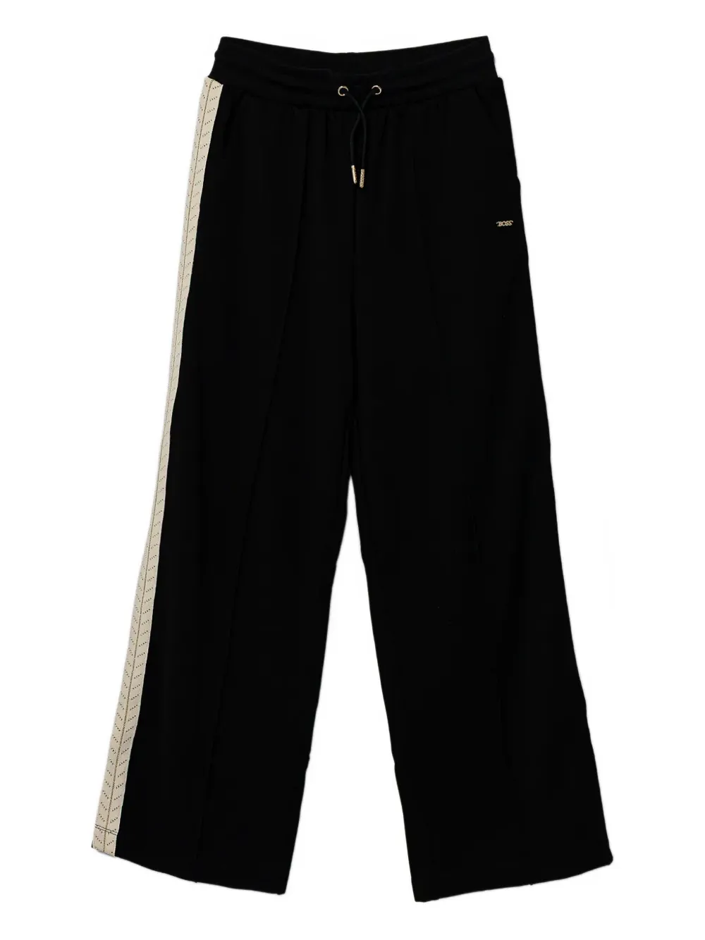 BOSS Kidswear Pantaloni sportivi con righe laterali - Nero