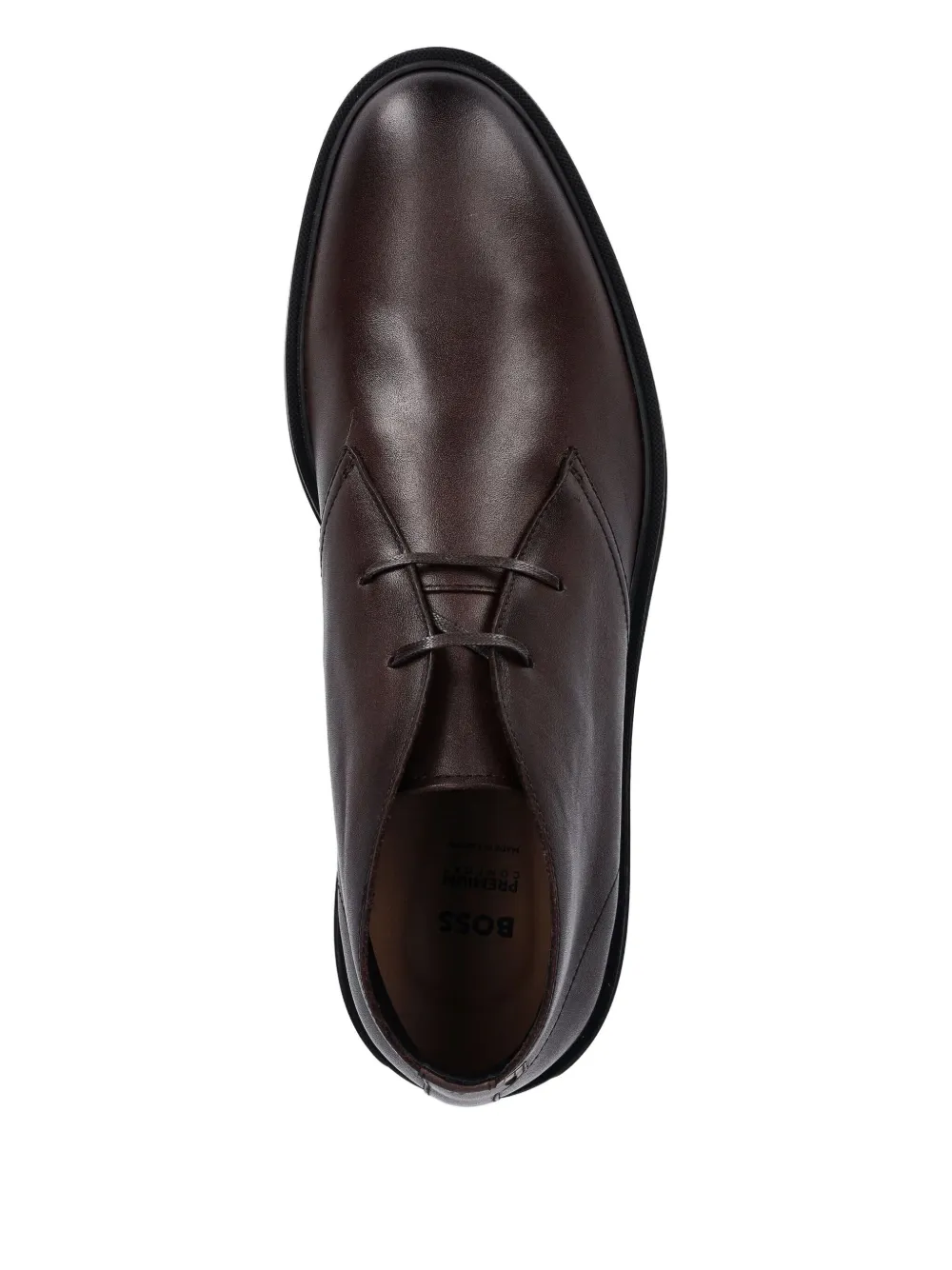 BOSS Calev leren desert boots Bruin