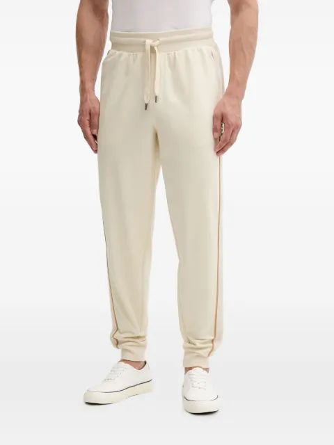 BOSS drawstring-waist stripe-detail trousers