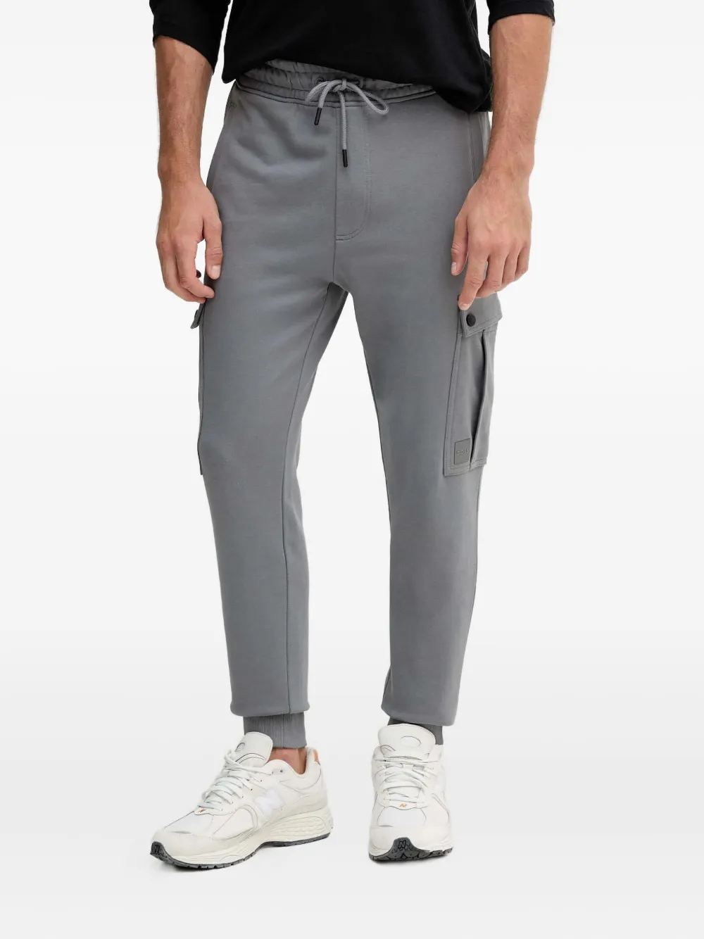 BOSS Seteam cargo-pocket track trousers - Grigio