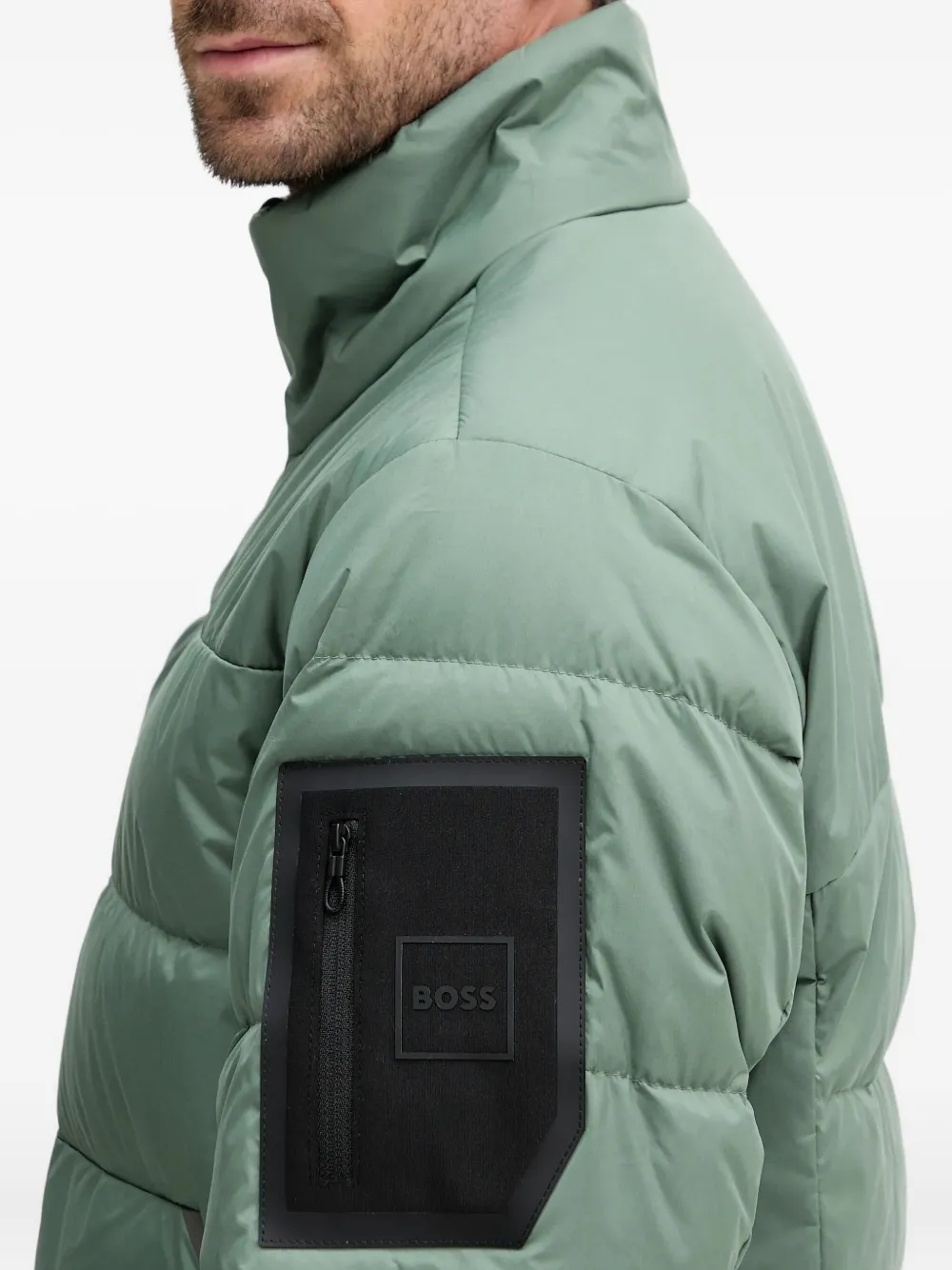 BOSS Donsjack met ritszak Groen