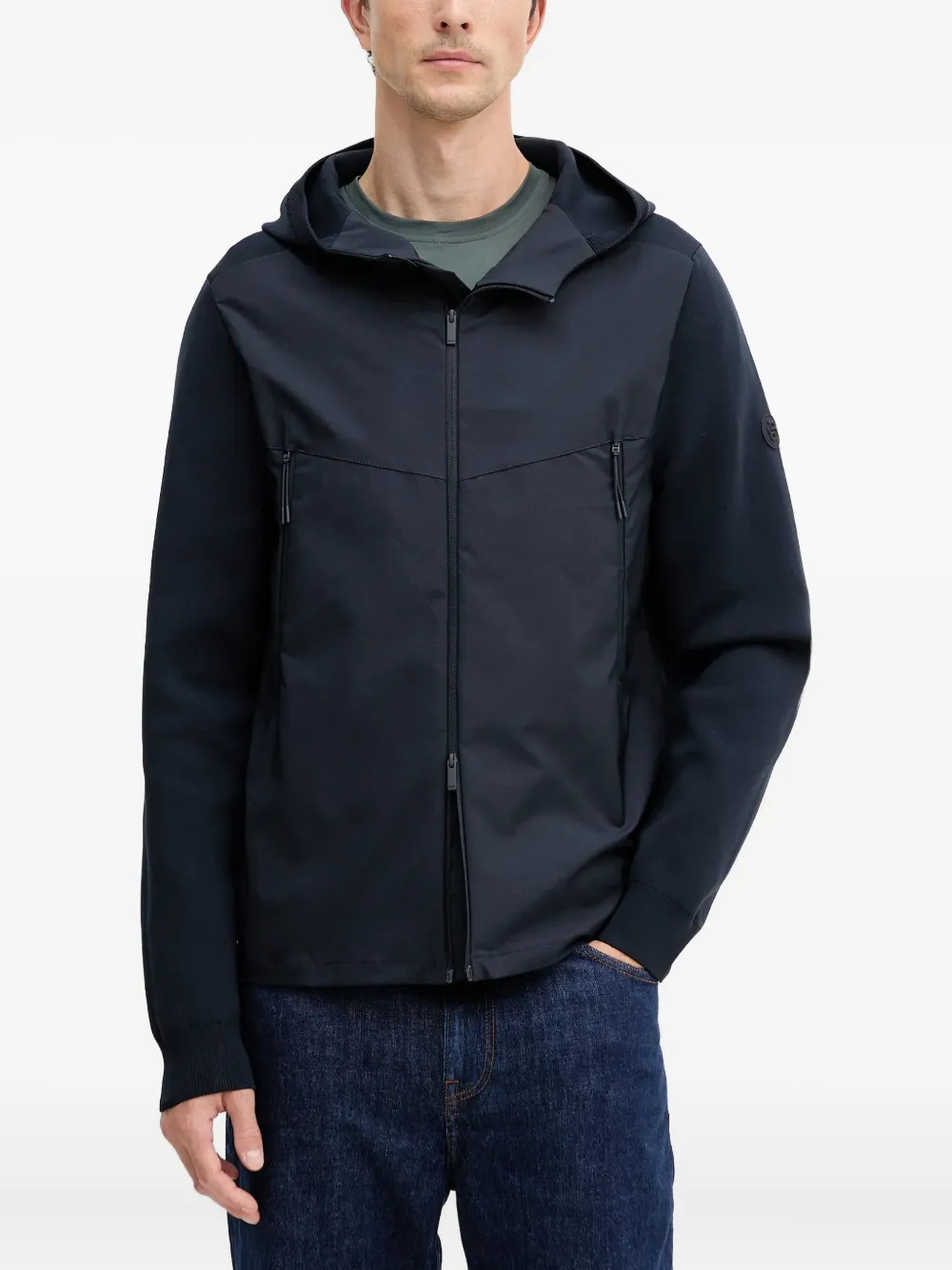 BOSS Jack met capuchon Blauw