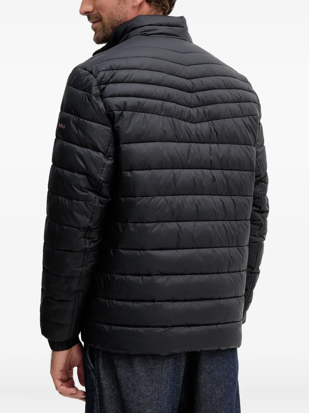 BOSS Oden2 jack met ritssluiting Zwart