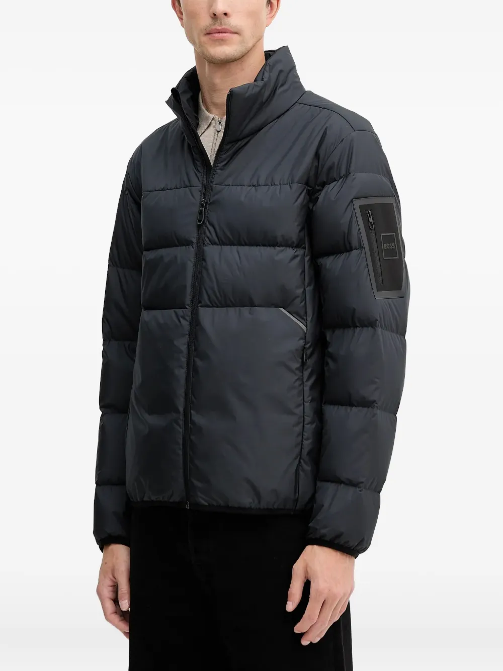 Hugo Boss Urbanex Puffer Zip-fastening Jacket In Blue