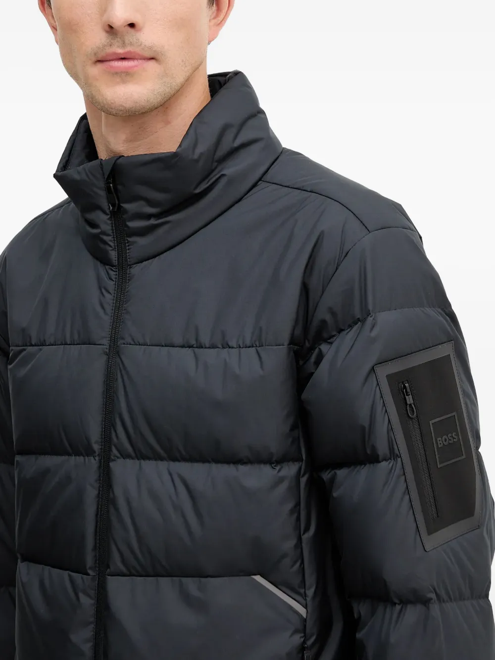 Hugo Boss Urbanex Puffer Zip-fastening Jacket In Blue