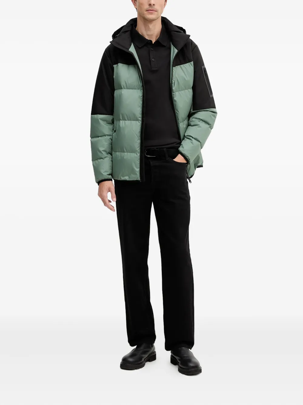 BOSS hooded panelled padded jacket | Down Jackets | Image 2