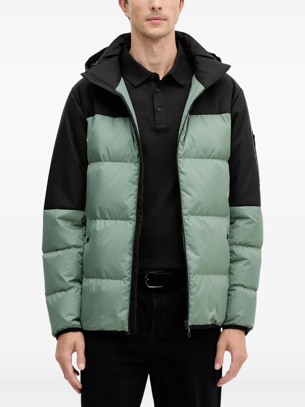 BOSS Jack met capuchon Groen