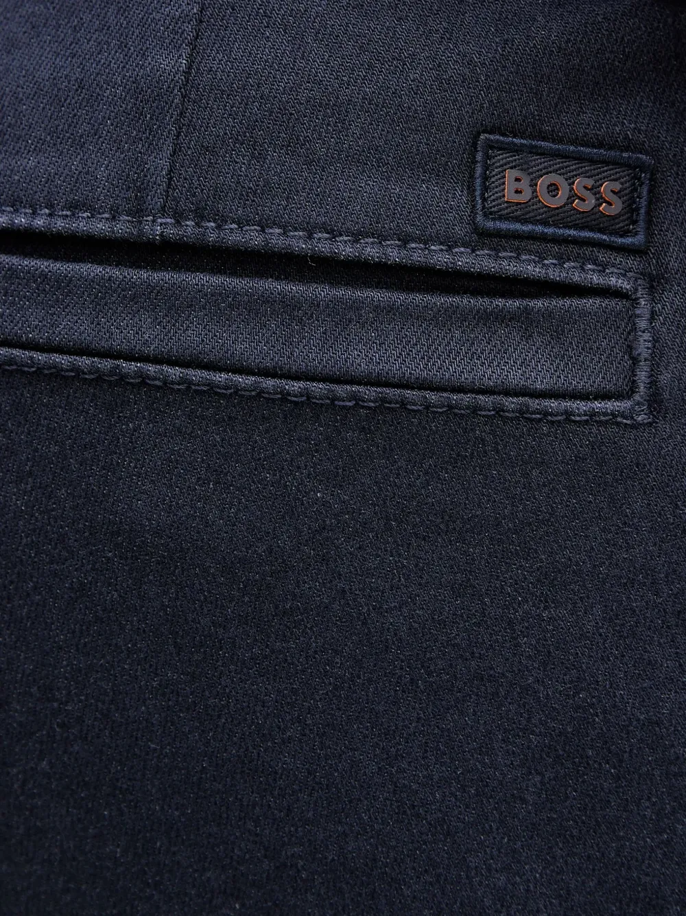 BOSS Broek met toelopende pijpen Blauw