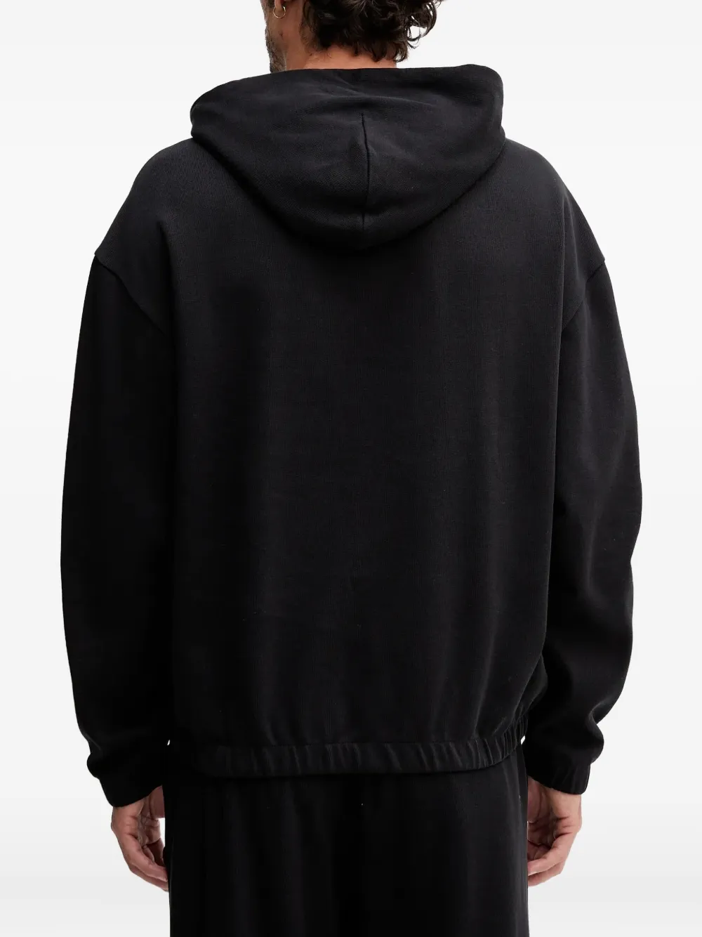 BOSS Hoodie met opgestikte zak Zwart