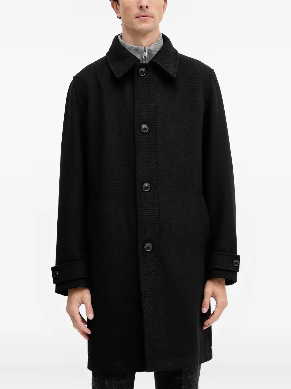 BOSS buttoned coat | Black | Image 1