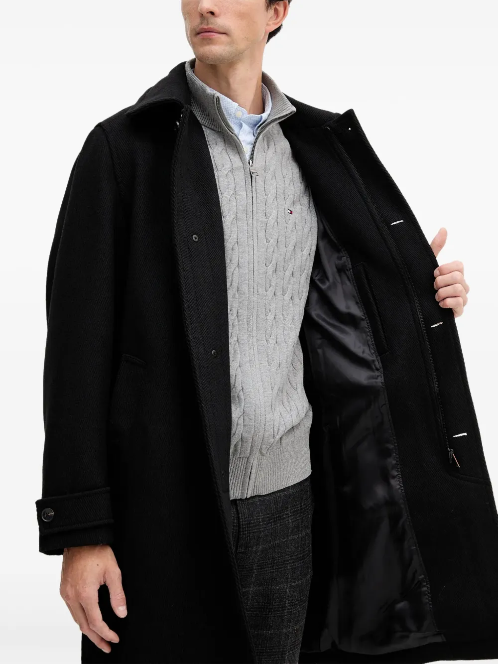 BOSS Jas met knopen Zwart