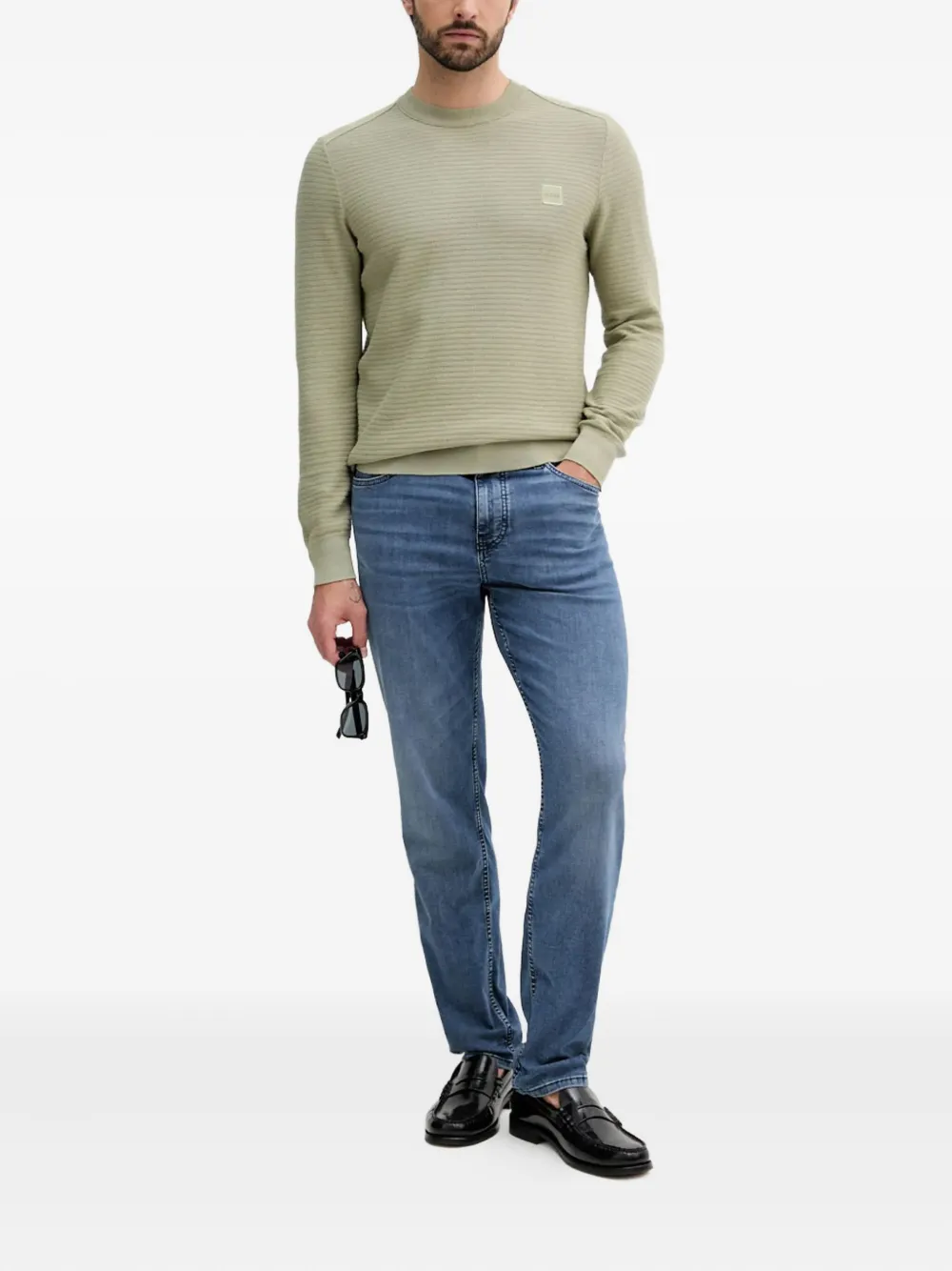 BOSS  logo-patch sweater | Knitted Sweaters | Image 2