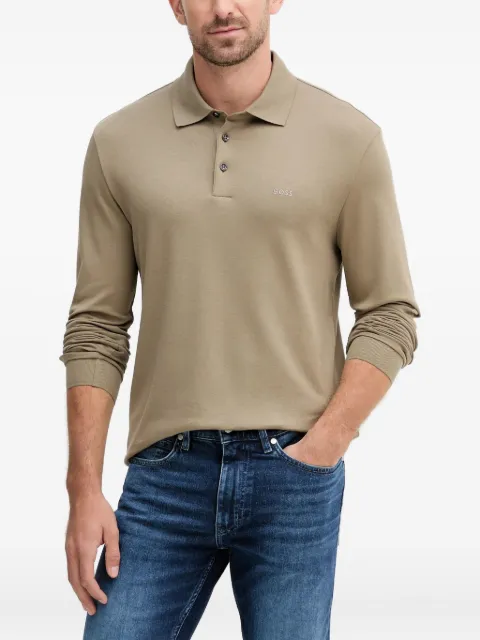 BOSS long-sleeve polo shirt