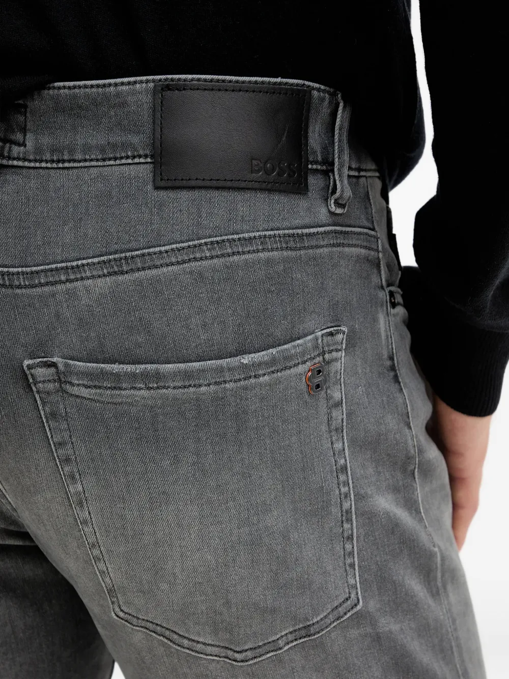 Hugo Boss Slim-fit Jeans In Gray