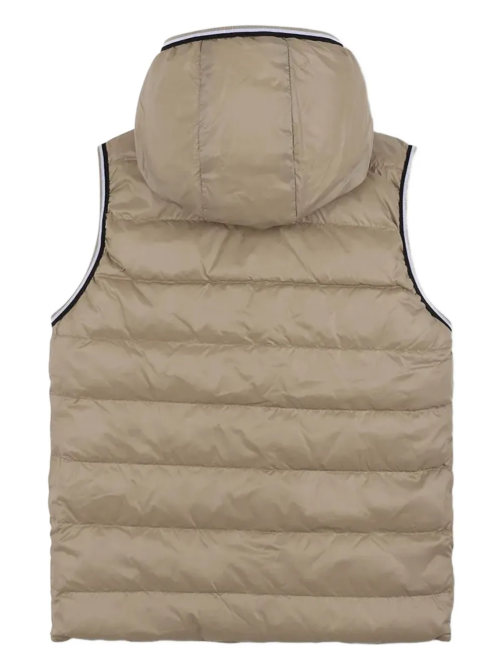BOSS Kidswear Bodywarmer met capuchon en rits Beige