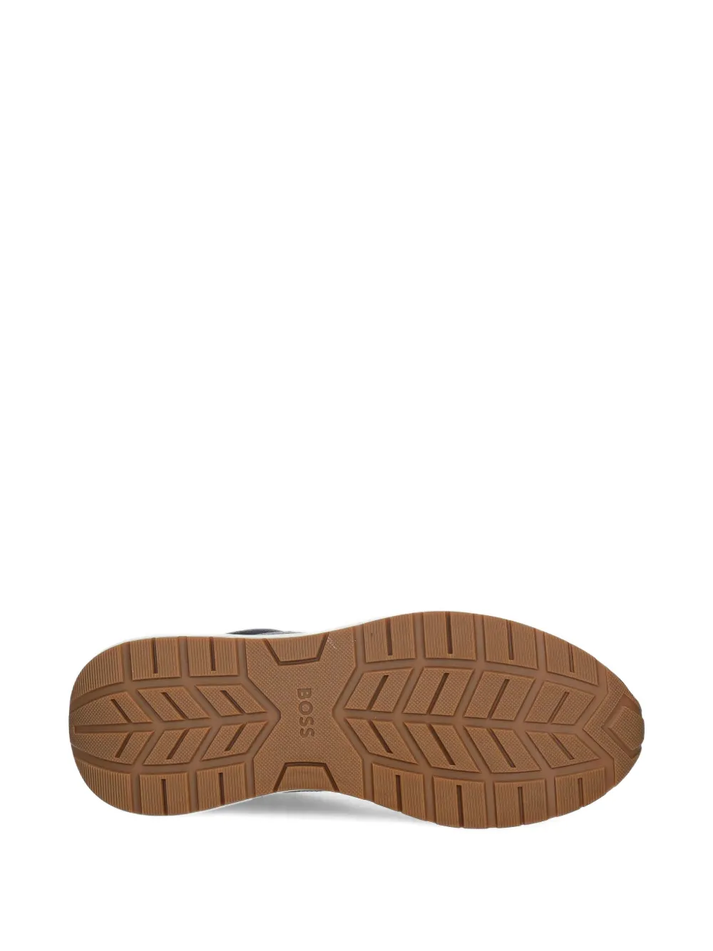 BOSS Sneakers met suède vlak Zwart