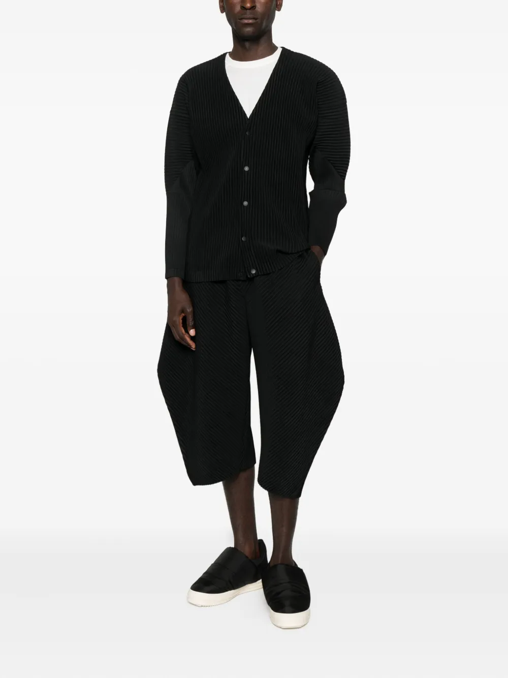 Homme Plissé Issey Miyake cropped wide-leg trousers | Wide Leg Pants | Image 2