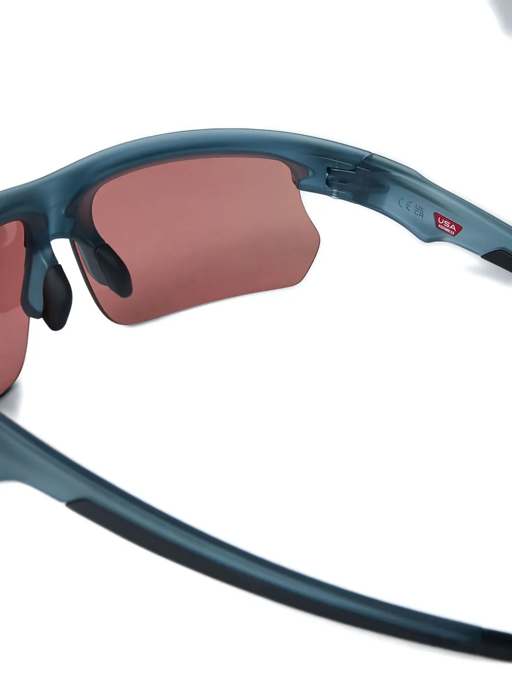 Oakley Zonnebril met vierkant montuur Blauw