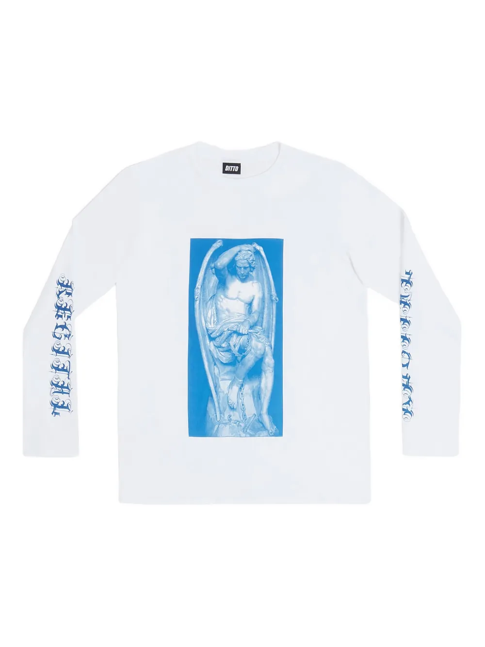 Brooks Ditto Graphic-print Long-sleeve T-shirt In White