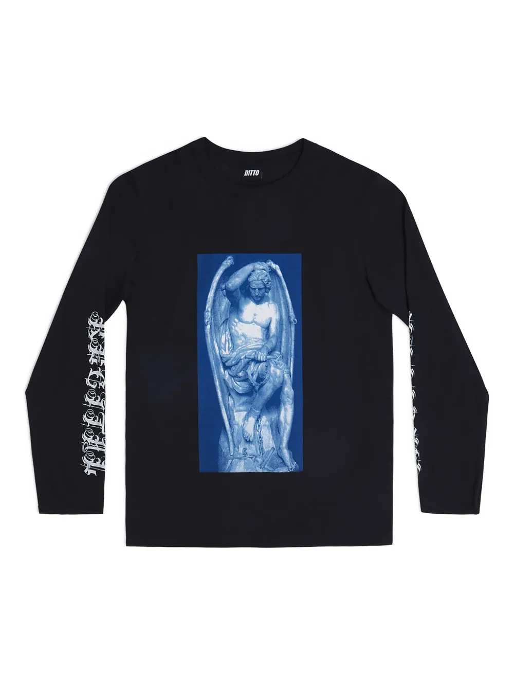 Brooks Graphic-print Long-sleeve T-shirt In Black