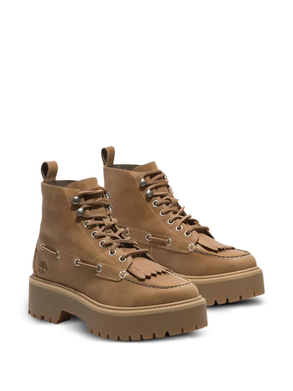 Timberland Kiltie Stone Street Boots In Brown