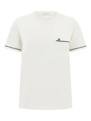 Prada triangle-logo Terry T-shirt | White | FARFETCH