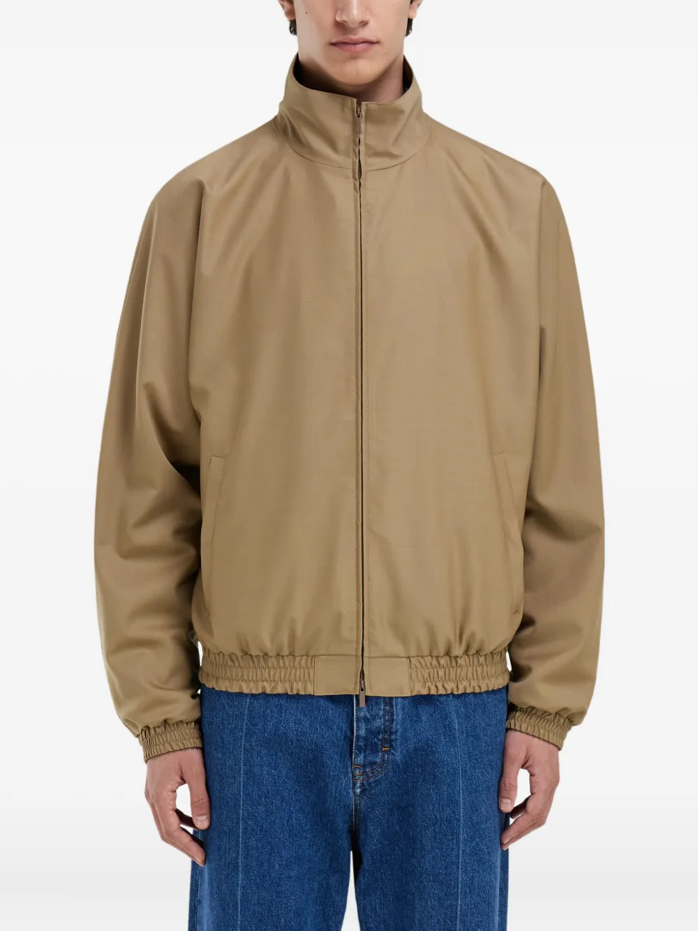  Ferragamo High-collar Reversible Jacket - Neutrals 