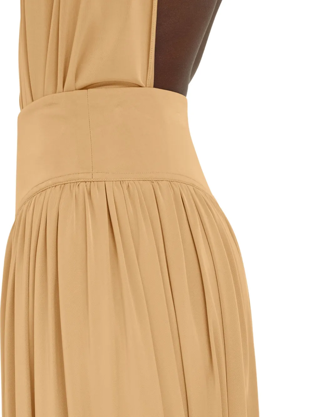 Ferragamo Rok met basque-detail Beige
