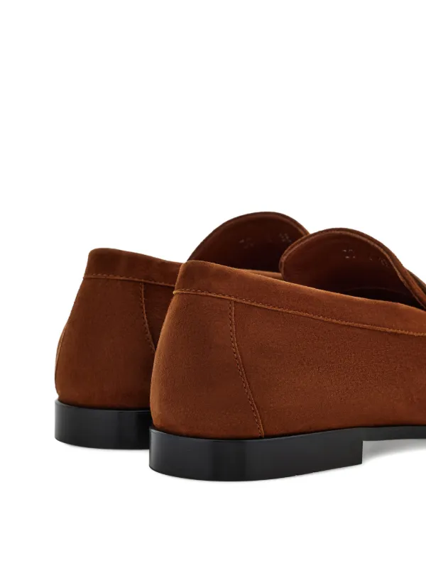フェラガモ スウェードローファー メンズ ガンチーニ ブラウン Ferragamo ガンチーニ ローファー | ブラウン | FARFETCH JP