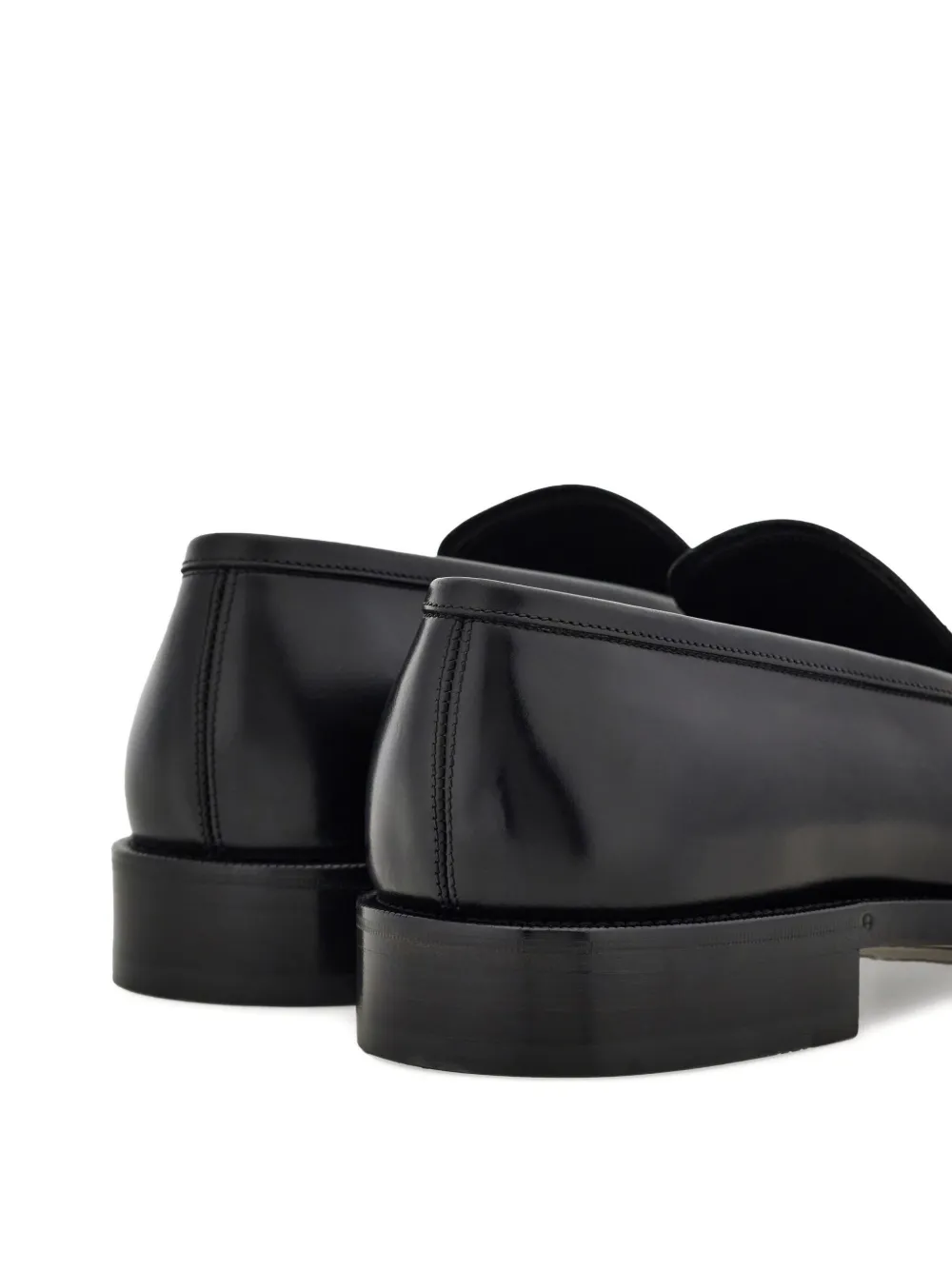 Ferragamo Leren penny loafers Zwart