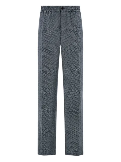 Ferragamo elasticated piping trousers