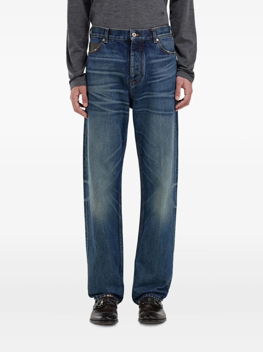 Ferragamo Jeans met vijf zakken Blauw