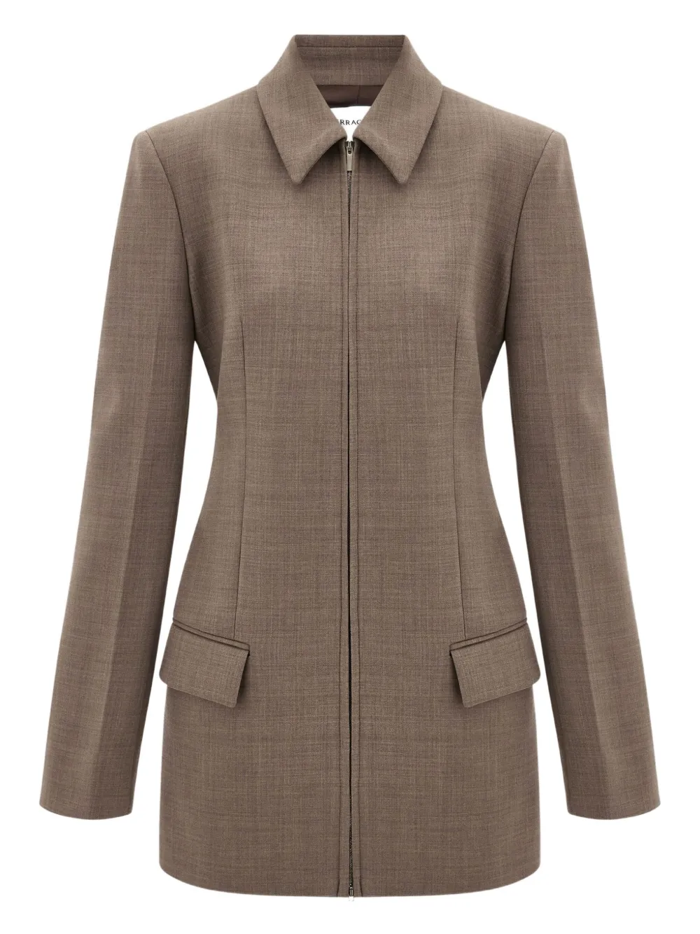 Ferragamo Blazer con zip - Marrone