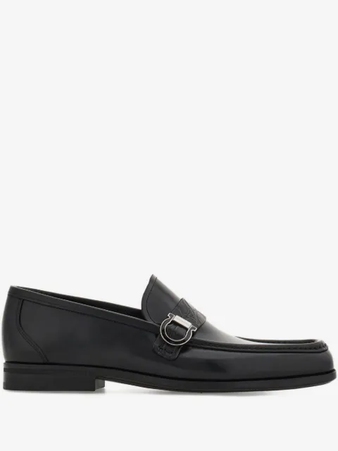 Ferragamo Gancini saddle-strap loafers