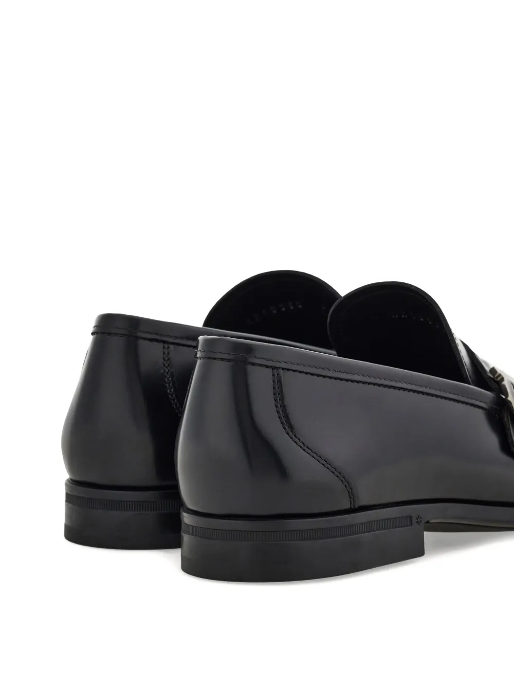 Ferragamo Gancini loafers met bandje Zwart