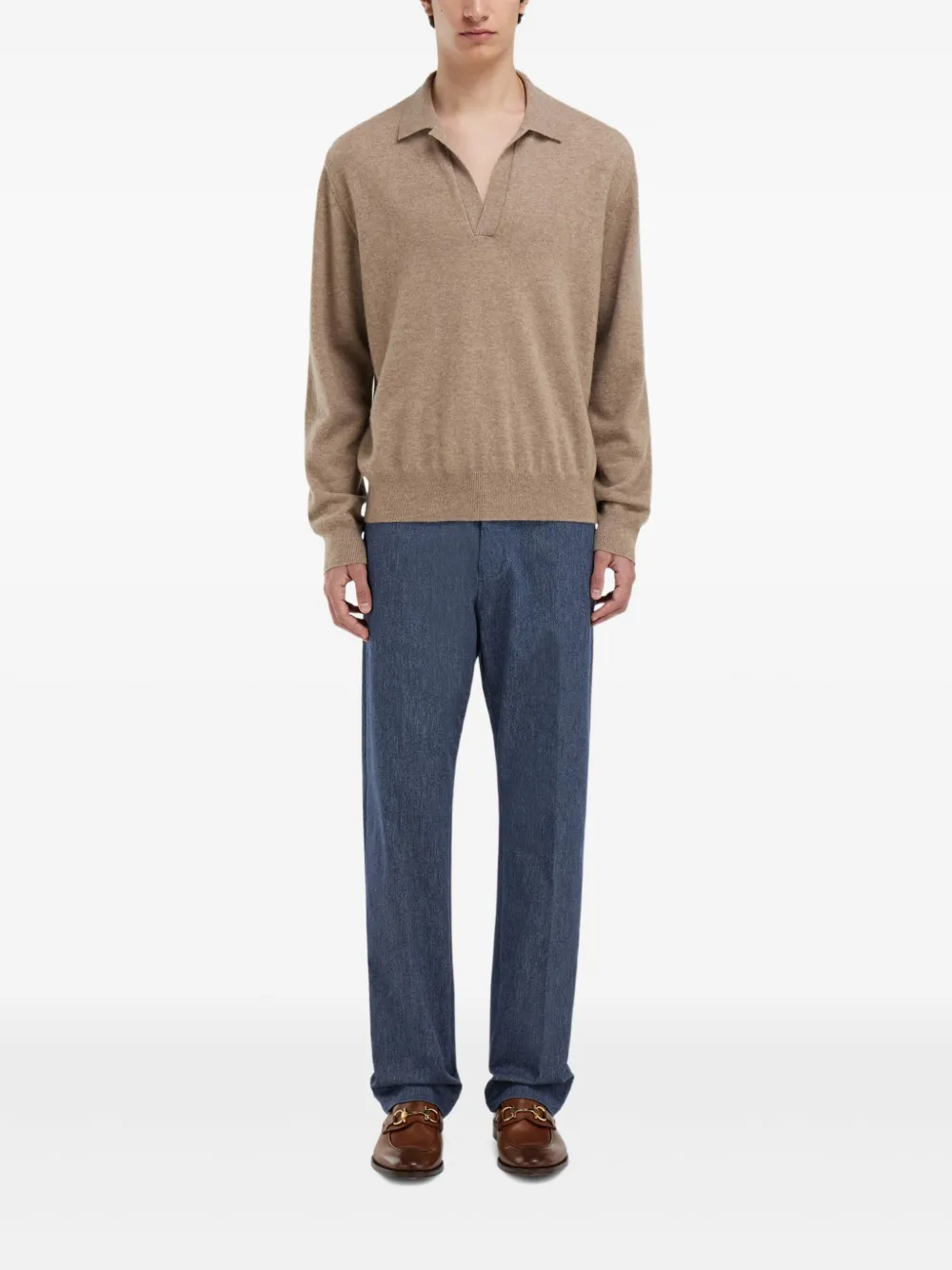 Ferragamo long-sleeve sweater - Beige