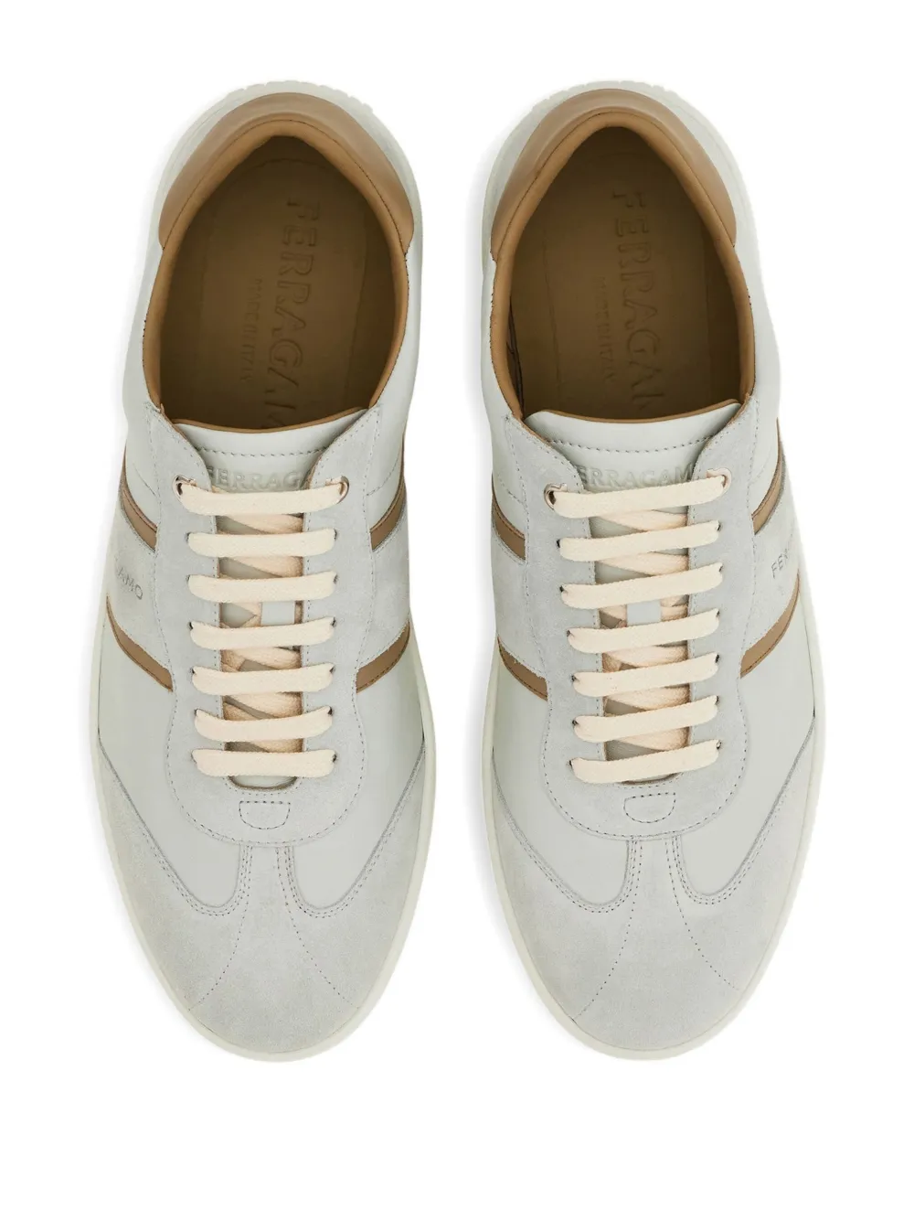 Ferragamo Sneakers met vlakken Blauw