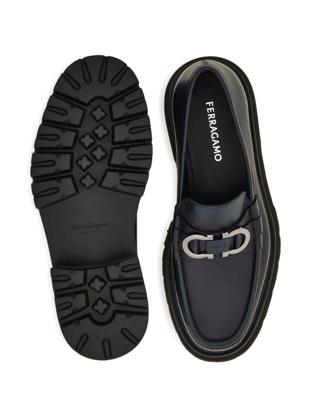 Ferragamo Gancini loafers Blauw