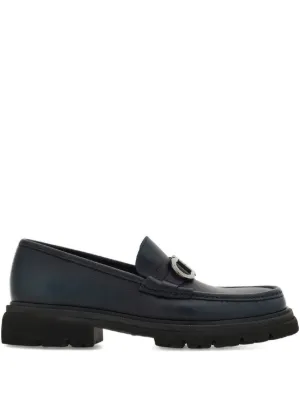 Ferragamo ガンチーニ スエードローファー | グリーン | FARFETCH JP