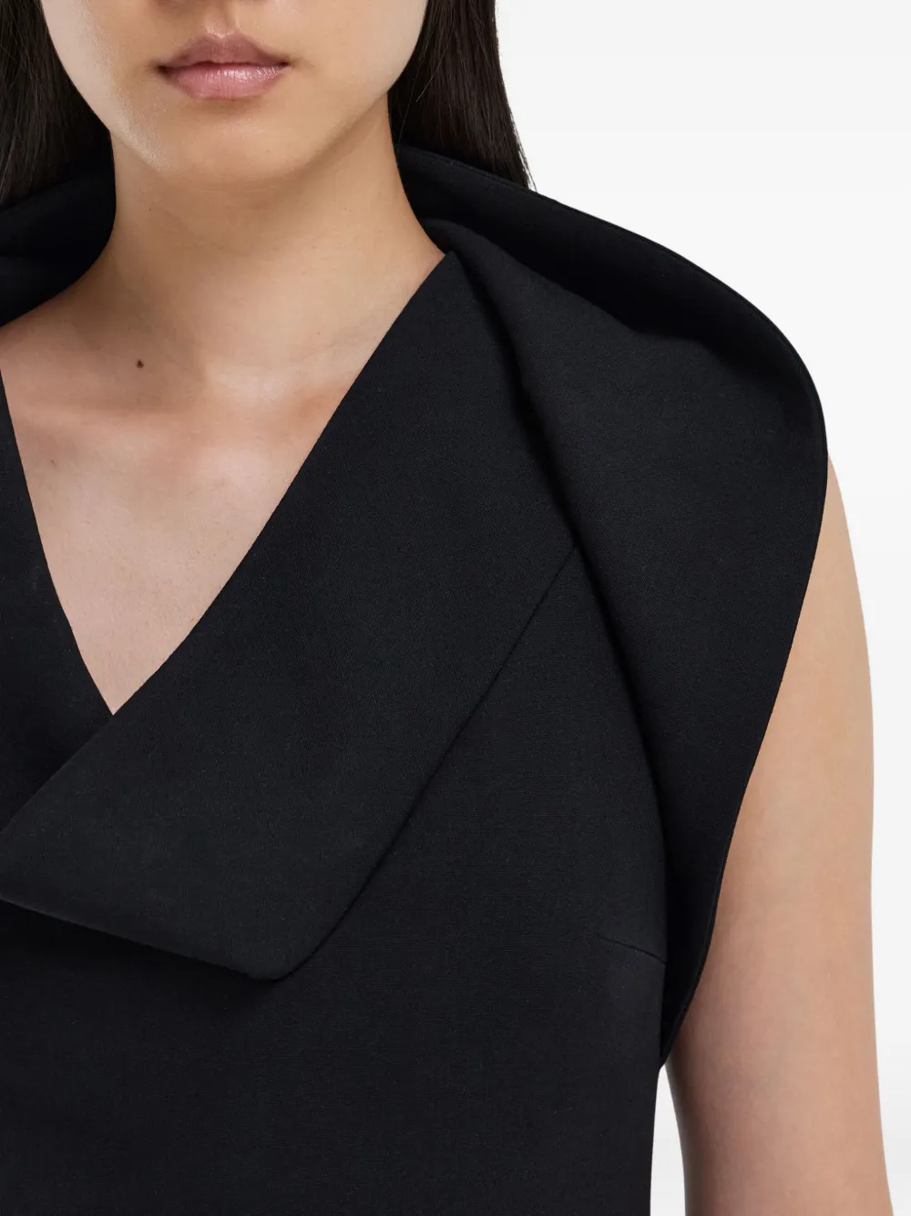 Ferragamo Asymmetrische mini-jurk Zwart