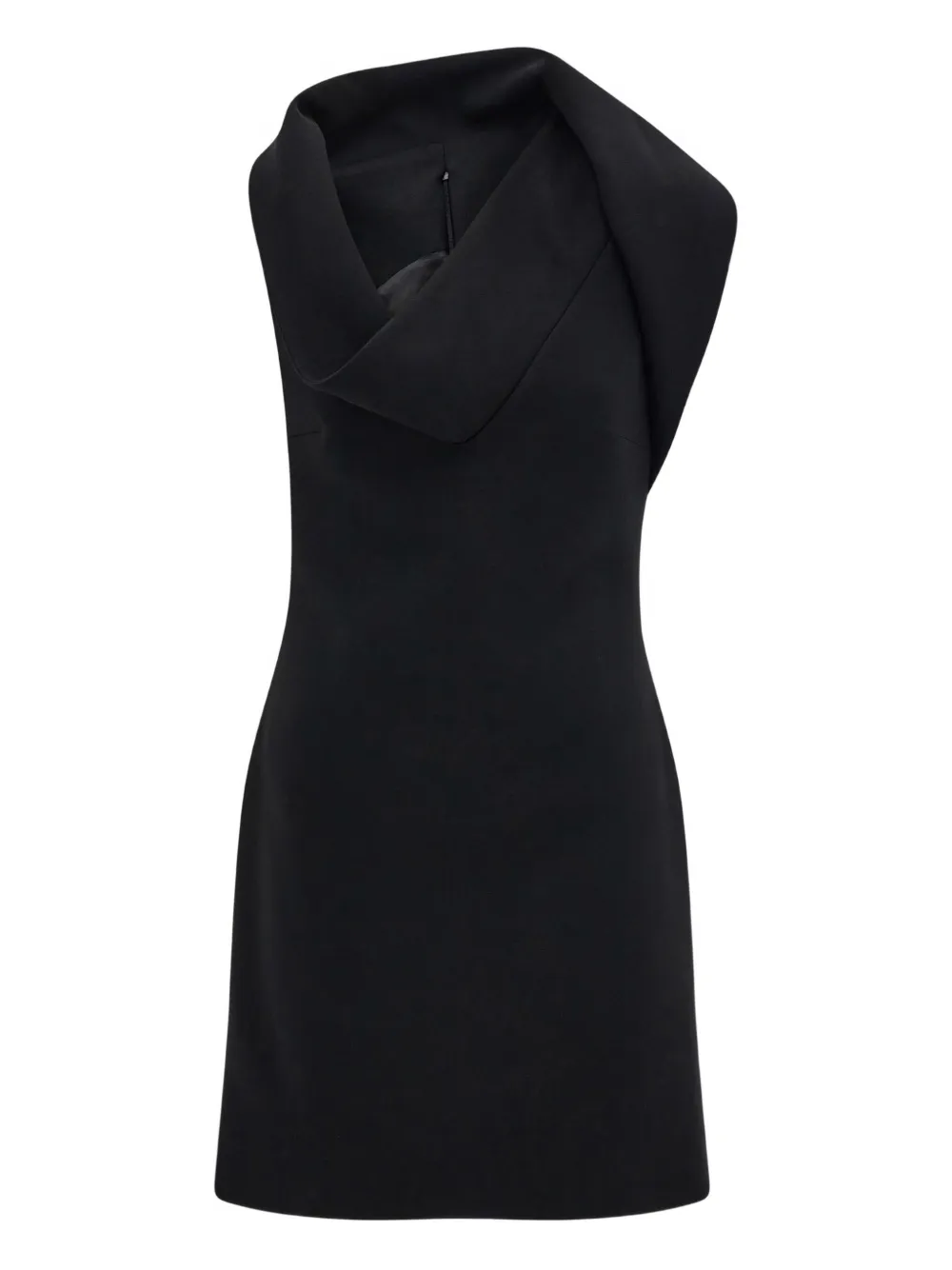 Ferragamo asymmetric mini dress - Nero