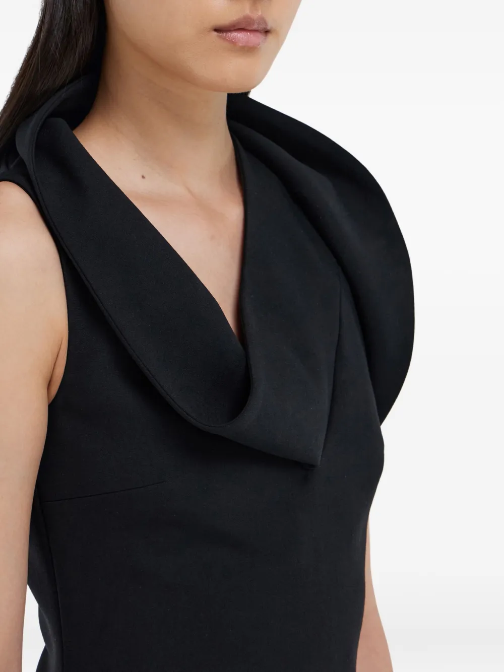 Ferragamo Asymmetrische mini-jurk Zwart