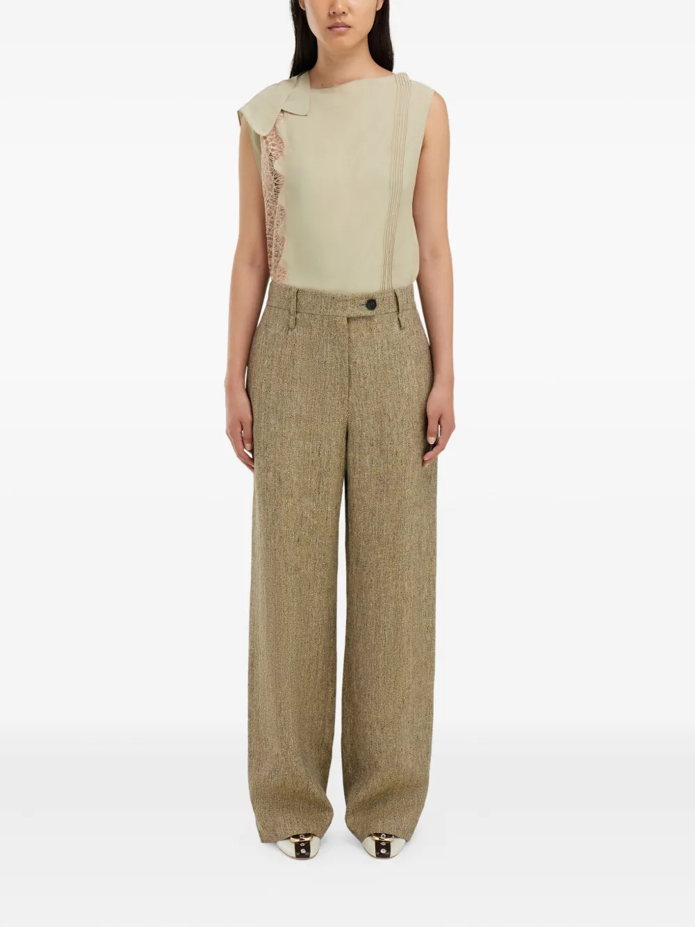 Ferragamo lace-inserts top | Vests & Tank Tops | Image 2