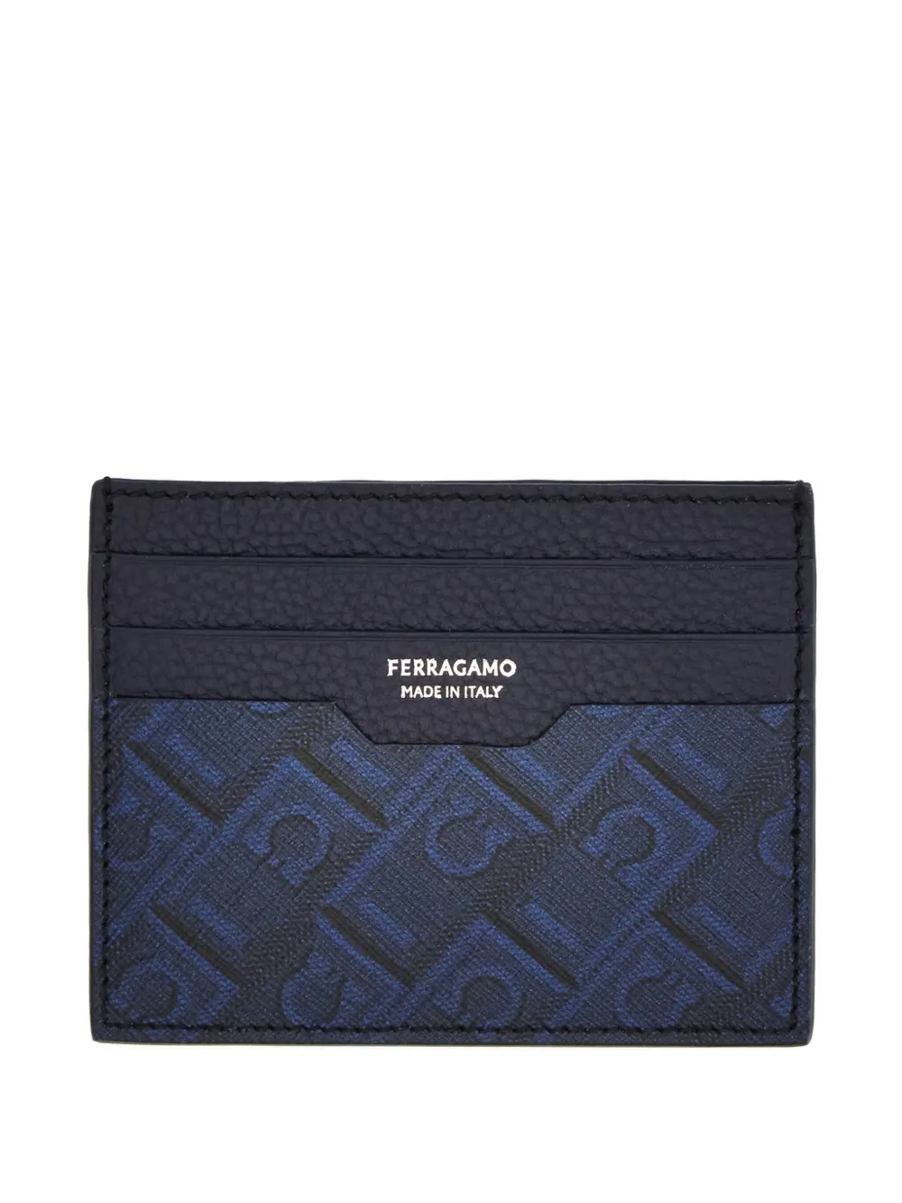 Ferragamo Portacarte con monogramma - Blu