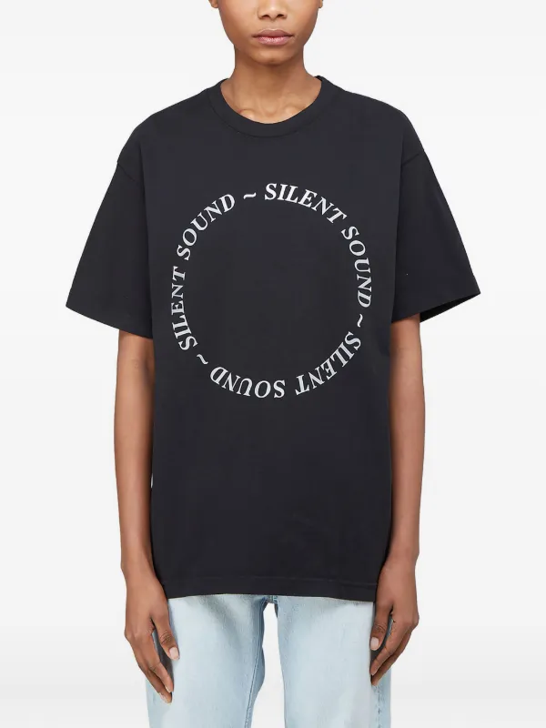 FALL SILENT Tシャツ XL Silent Sound ロゴ Tシャツ | ブラック | FARFETCH JP