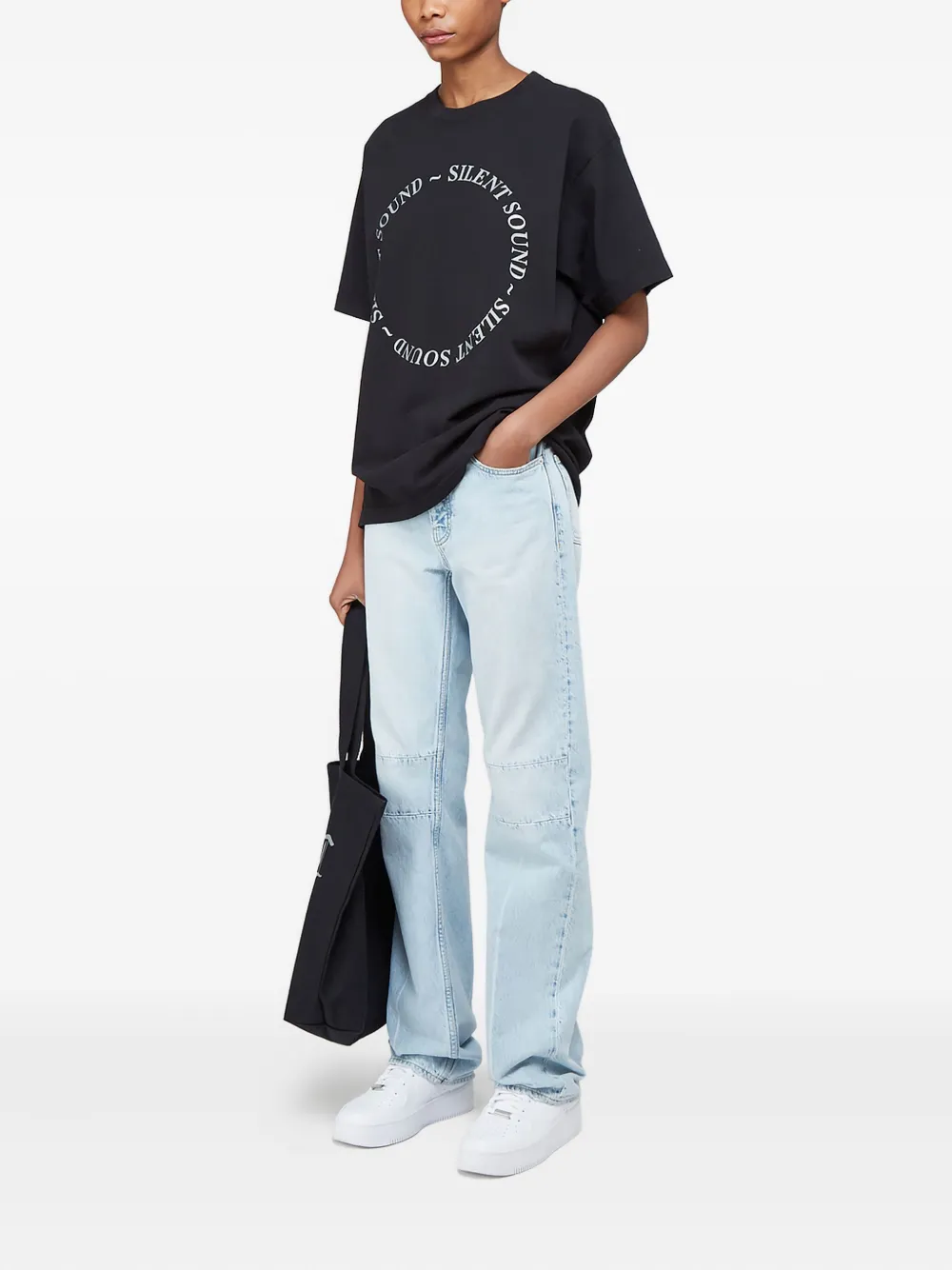 silent sound circular-logo T-shirt | T-Shirts | Image 2