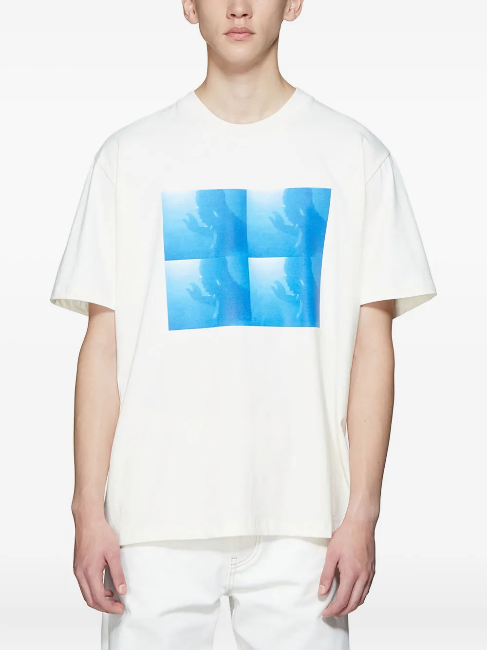 Hpnx Photographic-print T-shirt In White