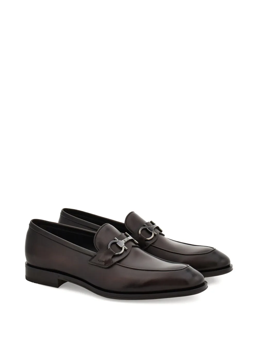 Ferragamo Loafers met Gancini-gesp - Bruin